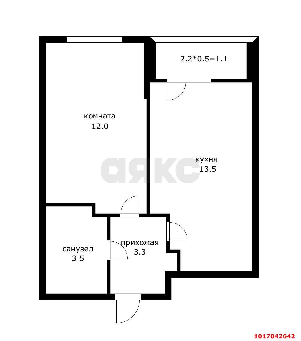 Фото №13: 1-комнатная квартира 35&nbsp;м², 1/19&nbsp;эт. - Краснодар, Прикубанский внутригородской округ, имени Петра Метальникова, мкр. ЖК Победный, ул. Евгении Жигуленко, 13