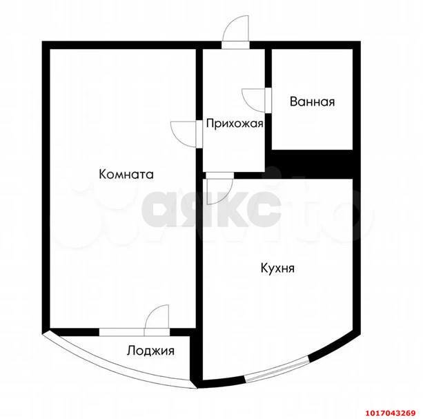 Фото №8: 1-комнатная квартира 38&nbsp;м², 8/9&nbsp;эт. - Краснодар, Прикубанский внутригородской округ, ЖК На Красных Партизан, мкр. Славянский, ул. Заполярная, 35к7