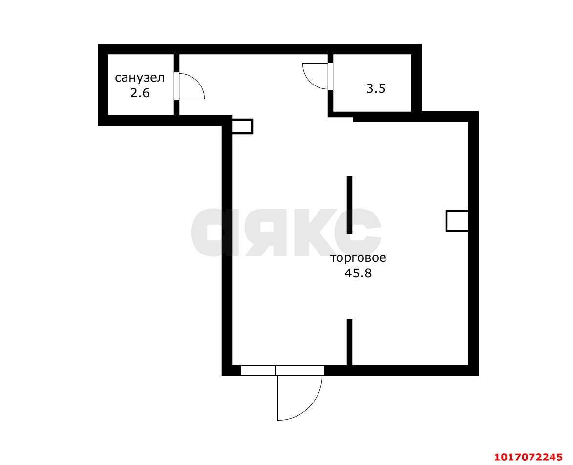 Фото №16: Торговое помещение 51&nbsp;м², 1/18&nbsp;эт. - Знаменский, Карасунский внутригородской округ, мкр. Родные Просторы, ул. Природная, 10Бк24