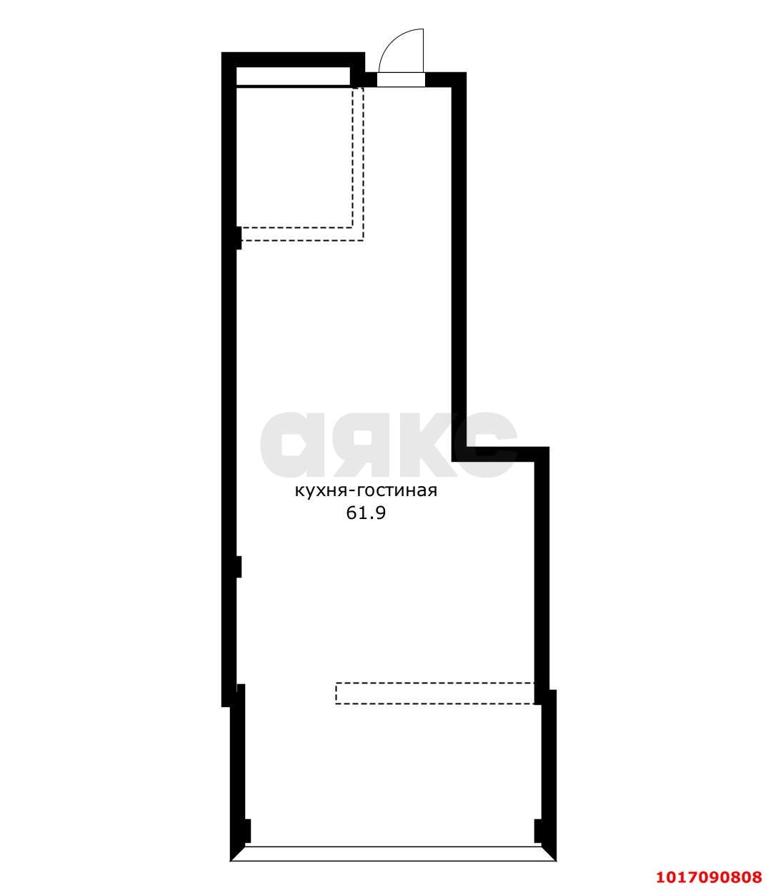 Фото №6: 2-комнатная квартира 62&nbsp;м², 7/9&nbsp;эт. - Краснодар, Западный внутригородской округ, мкр. Центральный, ул. Чкалова, 8
