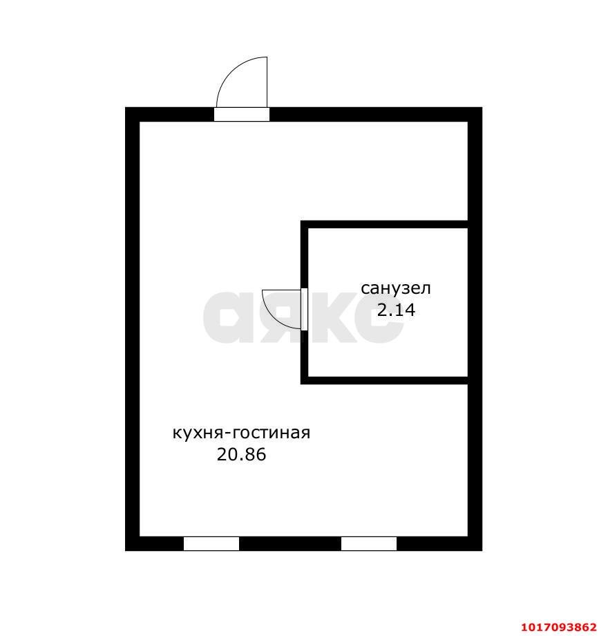 Фото №12: Студия 23&nbsp;м², 1/2&nbsp;эт. - Краснодар, Центральный внутригородской округ, Дубинка, мкр. Черёмушки, ул. Припутевая, 54