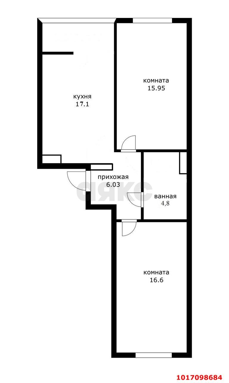 Фото №15: 2-комнатная квартира 60&nbsp;м², 15/18&nbsp;эт. - Краснодар, Прикубанский внутригородской округ, мкр. жилой комплекс Архитектор, ул. Наставников, 12к1