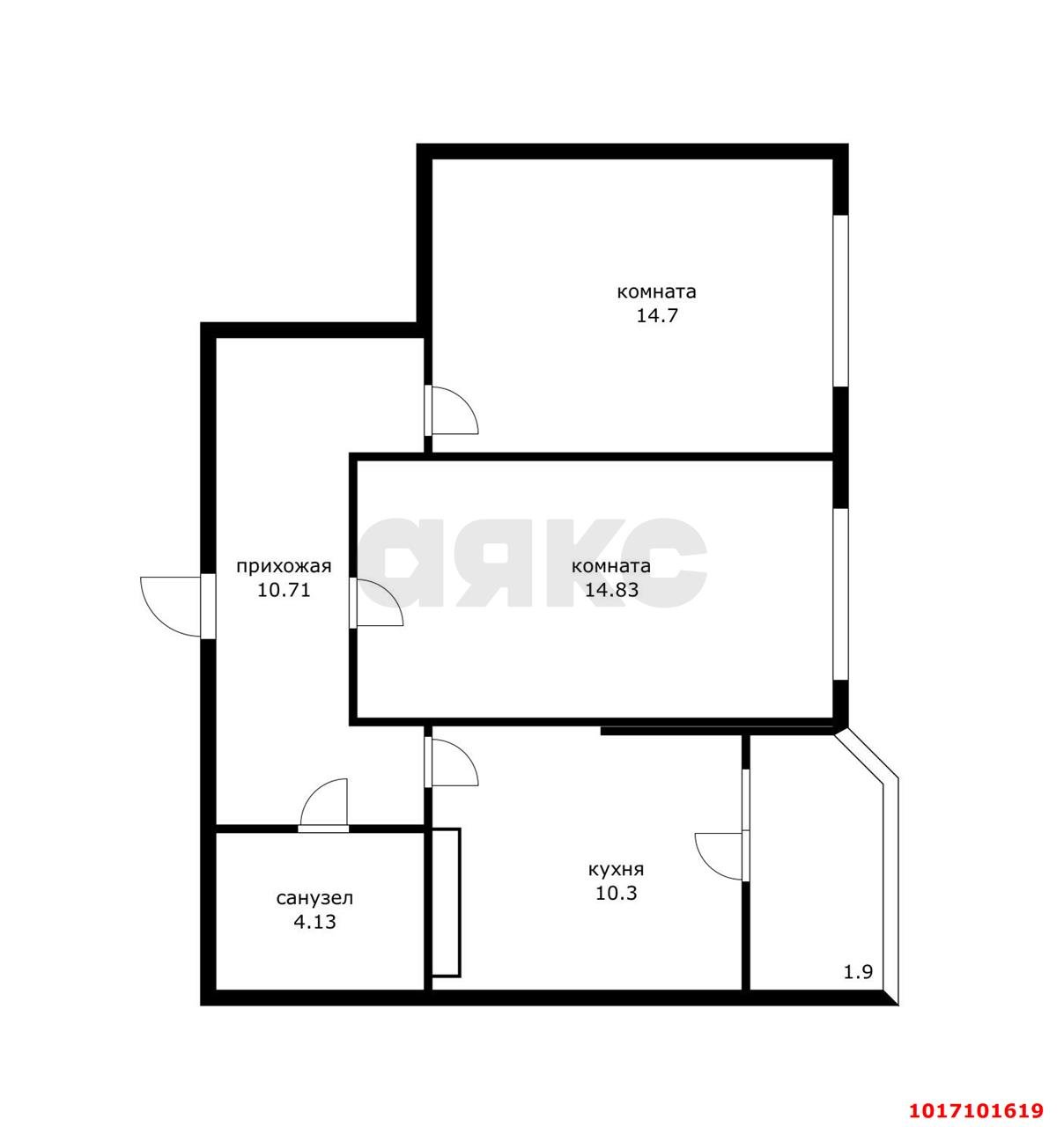 Фото №10: 2-комнатная квартира 60&nbsp;м², 18/24&nbsp;эт. - Краснодар, Карасунский внутригородской округ, мкр. ЖК Сказка Град, ул. имени В.Н. Мачуги, 166А