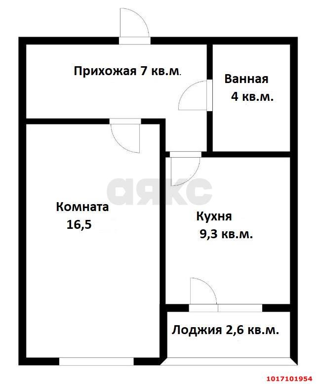 Фото №7: 1-комнатная квартира 40&nbsp;м², 7/7&nbsp;эт. - Краснодар, Прикубанский внутригородской округ, мкр. Музыкальный, ул. имени Сергея Есенина, 108/1к2