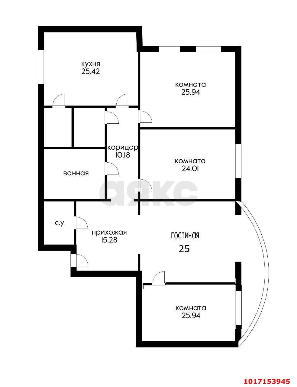 Фото №17: 4-комнатная квартира 177&nbsp;м², 5/10&nbsp;эт. - Краснодар, мкр. Западный внутригородской округ, ул. имени Дзержинского, 10/1