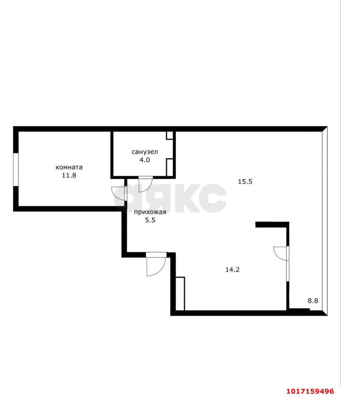 Фото №16: 2-комнатная квартира 51&nbsp;м², 4/10&nbsp;эт. - Краснодар, Прикубанский внутригородской округ, мкр. жилой комплекс Южане, ул. Даниила Смоляна, 80