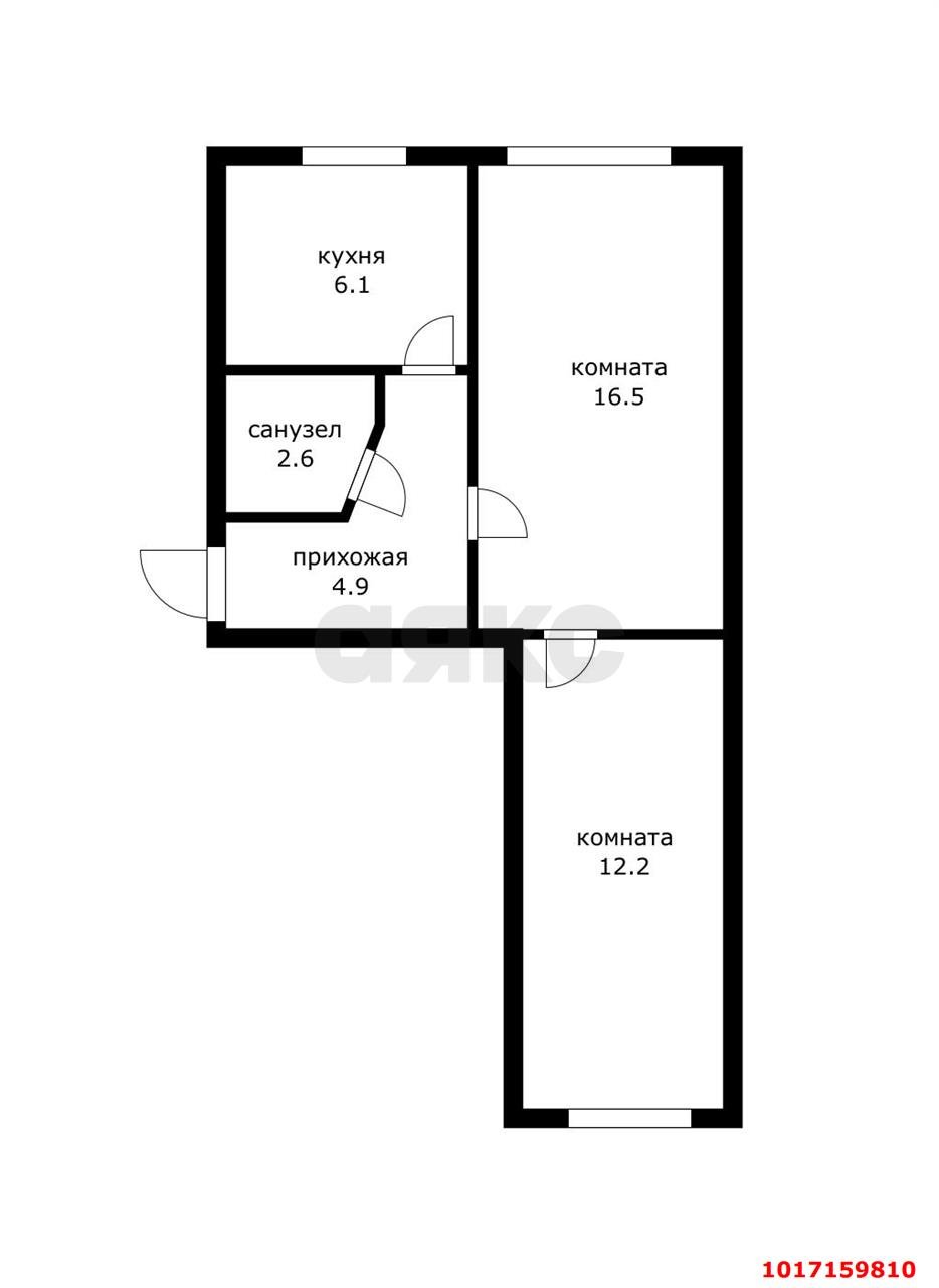 Фото №8: 2-комнатная квартира 42&nbsp;м², 1/5&nbsp;эт. - Краснодар, Прикубанский внутригородской округ, мкр. имени Н.И. Вавилова, ул. Вавилова, 5