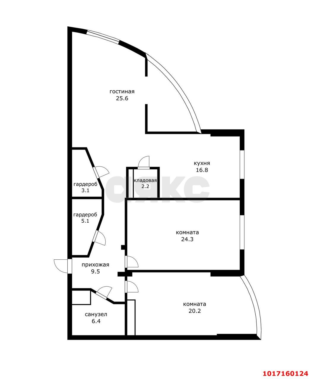 Фото №1: 3-комнатная квартира 119&nbsp;м², 4/24&nbsp;эт. - Краснодар, Кожзавод, ЖК Европейский, мкр. Западный внутригородской округ, ул. Кожевенная, 26