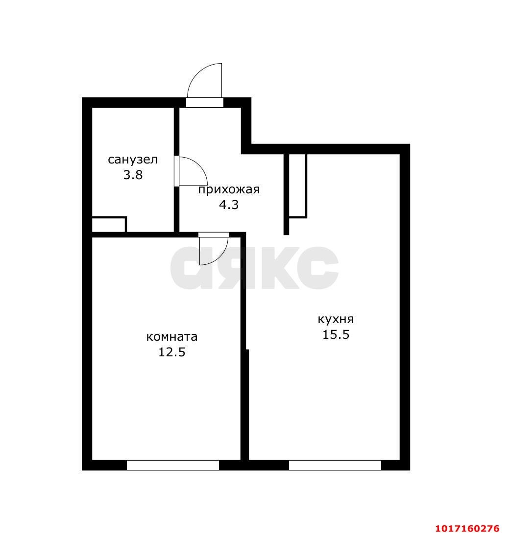 Фото №9: 1-комнатная квартира 36&nbsp;м², 14/16&nbsp;эт. - Краснодар, Прикубанский внутригородской округ, мкр. Догма Парк, ул. Анны Ахматовой