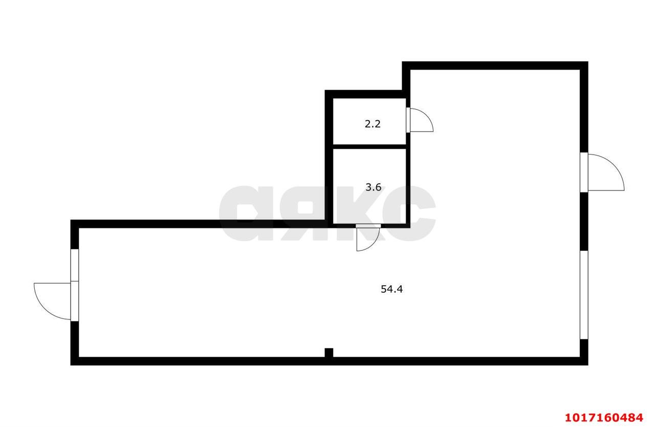 Фото №11: Торговое помещение 60&nbsp;м², 1/22&nbsp;эт. - Краснодар, Прикубанский внутригородской округ, мкр. Достояние, ул. Григория Булгакова, 6