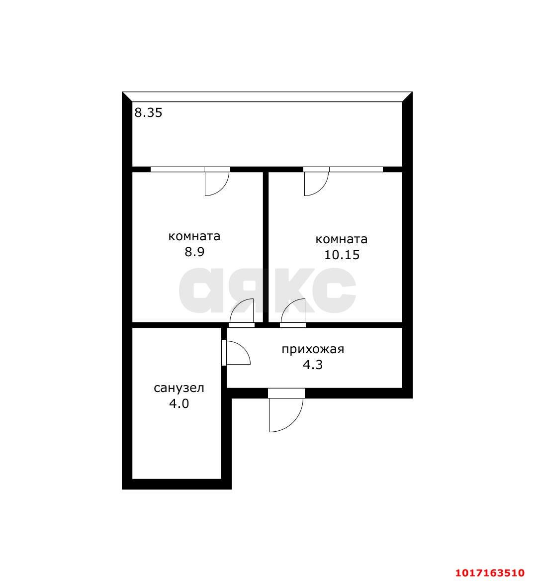 Фото №12: 1-комнатная квартира 35&nbsp;м², 1/6&nbsp;эт. - Российский, мкр. Прикубанский внутригородской округ, ул. Ратной Славы, 34