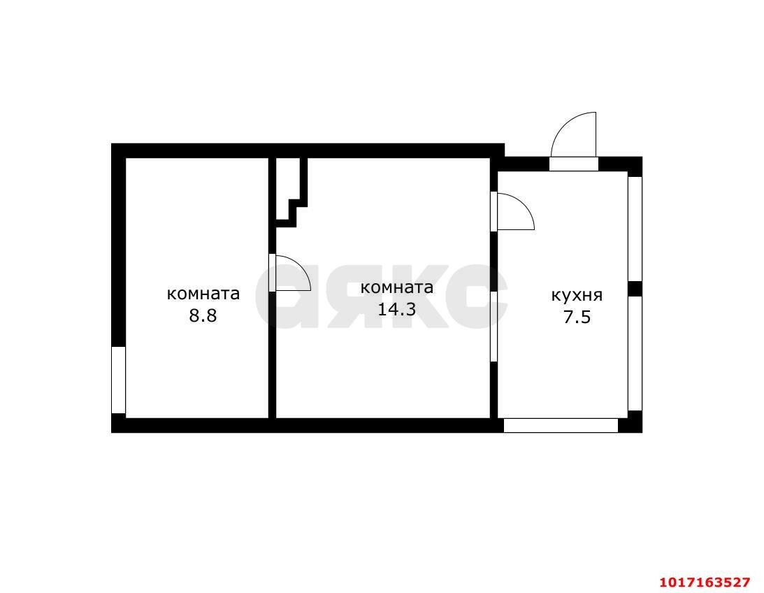 Фото №10: 2-комнатная квартира 30&nbsp;м², 2/2&nbsp;эт. - Краснодар, Центральный внутригородской округ, мкр. Центральный, ул. Коммунаров, 110