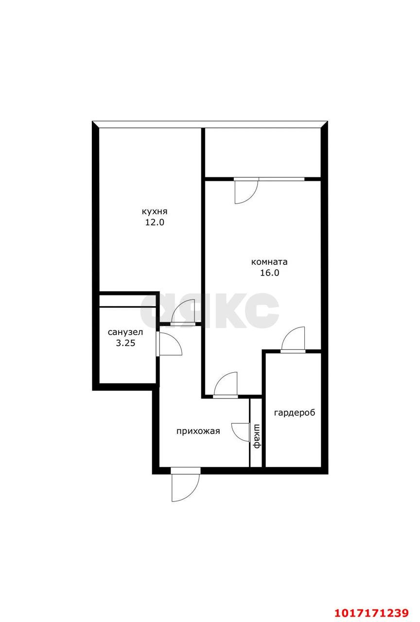 Фото №20: 1-комнатная квартира 40&nbsp;м², 15/19&nbsp;эт. - Краснодар, Прикубанский внутригородской округ, Фестивальный, мкр. ЖК Цветы, ул. Круговая, 4Вк4