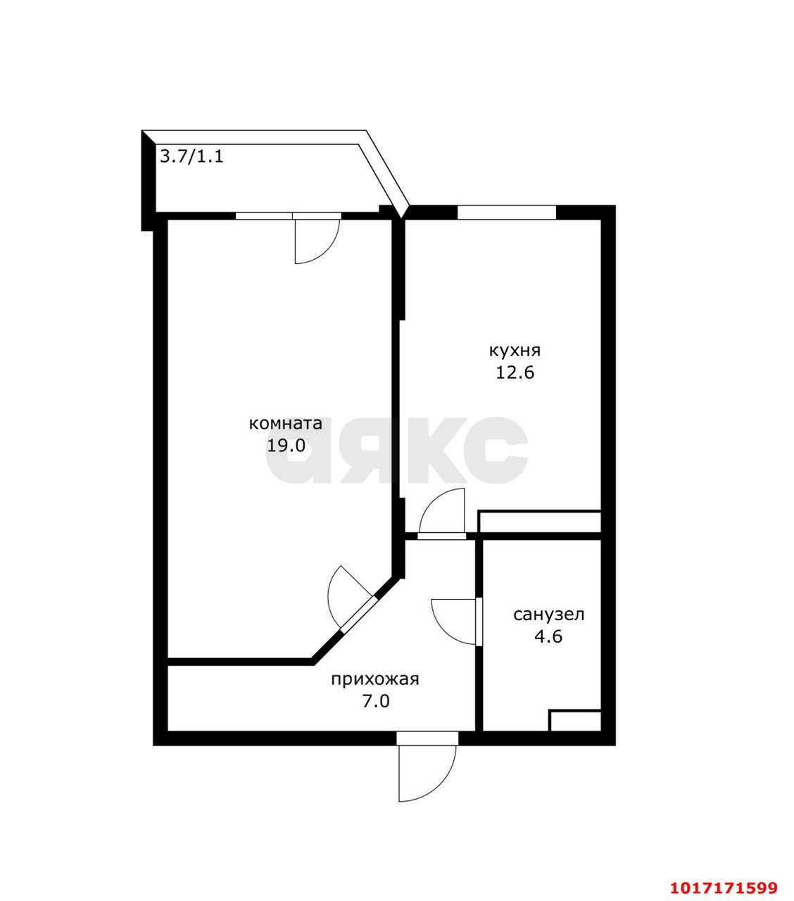 Фото №13: 1-комнатная квартира 45&nbsp;м², 14/17&nbsp;эт. - Краснодар, Карасунский внутригородской округ, Гидростроителей, мкр. ЖК Речной Бриз, ул. Парусная, 10к1