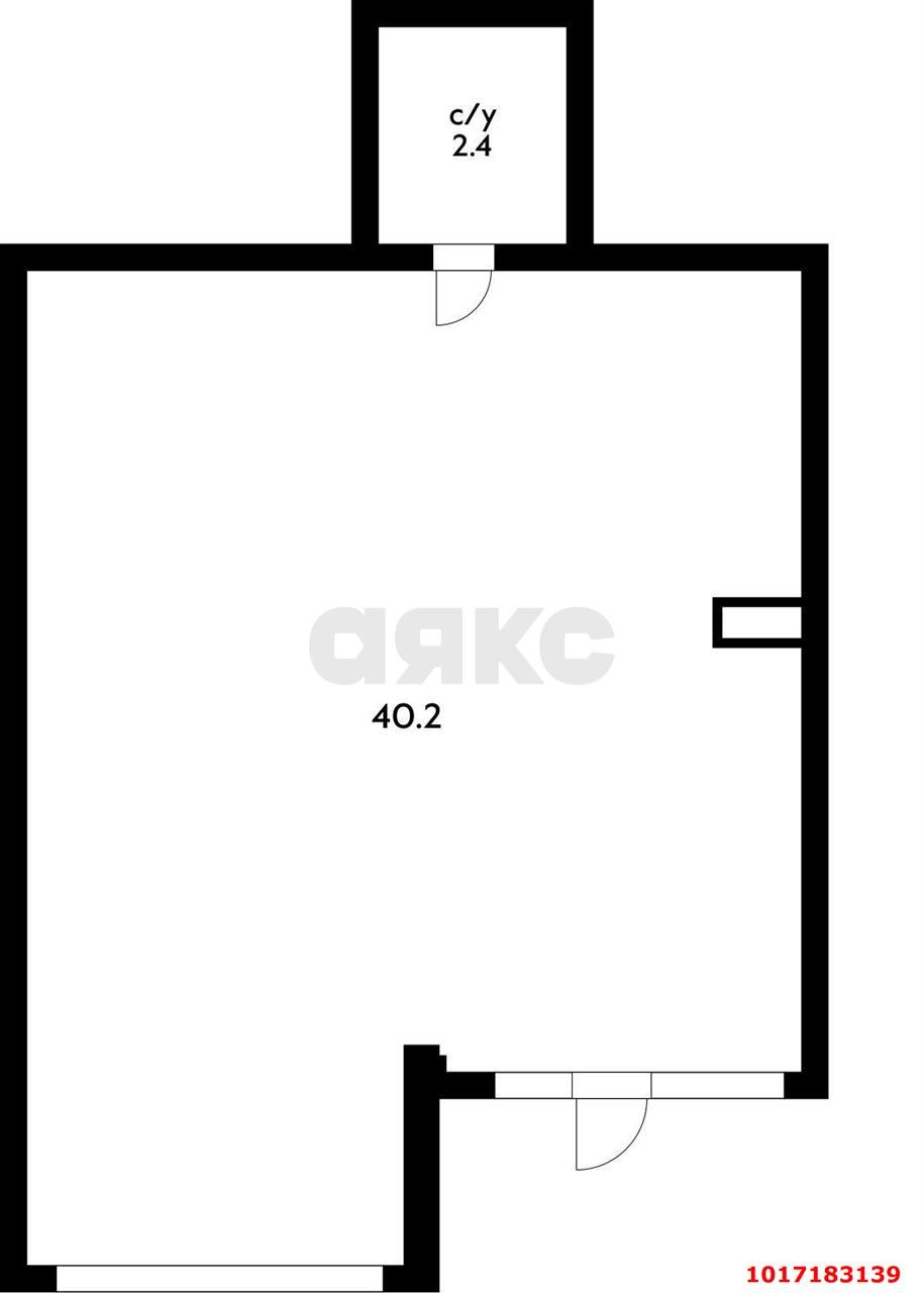 Фото №5: Торговое помещение 42&nbsp;м², 1/19&nbsp;эт. - Краснодар, Прикубанский внутригородской округ, Россинского, мкр. жилой комплекс Дружный, ул. Адмирала Серебрякова, 3к3