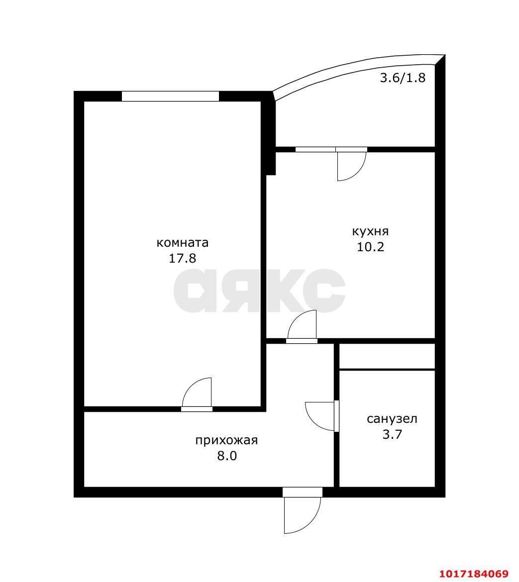 Фото №18: 1-комнатная квартира 41&nbsp;м², 17/25&nbsp;эт. - Краснодар, Карасунский внутригородской округ, Почтовый, снт Пчела, ул. Автолюбителей, 20