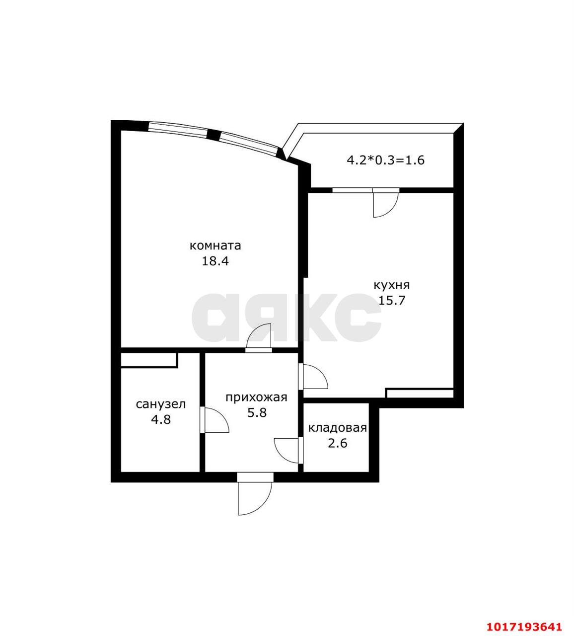 Фото №9: 1-комнатная квартира 49&nbsp;м², 13/20&nbsp;эт. - Краснодар, Карасунский внутригородской округ, Хлопчато-бумажный Комбинат, мкр. ЖК Альфа, ул. Уральская, 100