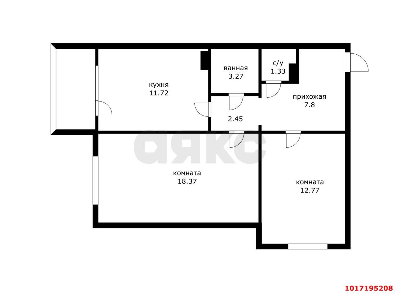 Фото №9: 2-комнатная квартира 57&nbsp;м², 11/16&nbsp;эт. - Краснодар, Карасунский внутригородской округ, мкр. Комсомольский, ул. Уральская, 111/1