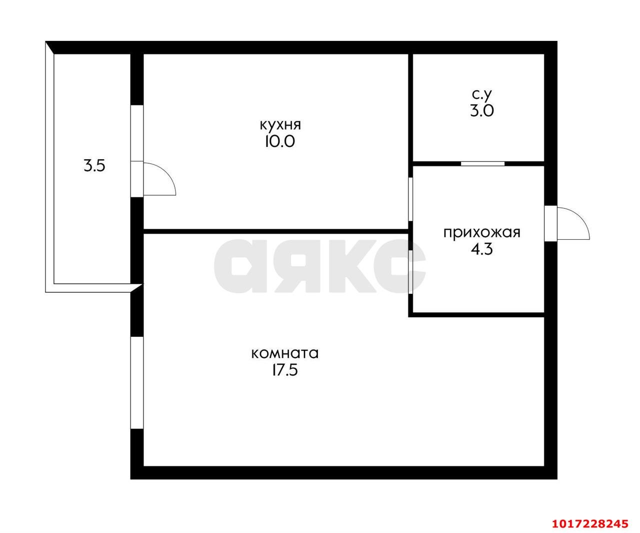 Фото №9: 1-комнатная квартира 35&nbsp;м², 5/7&nbsp;эт. - Краснодар, Прикубанский внутригородской округ, мкр. Музыкальный, ул. имени С.С. Прокофьева, 31