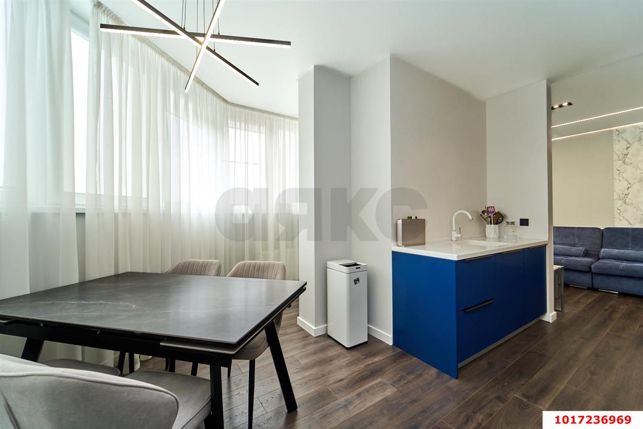 Фото №4: 3-комнатная квартира 104&nbsp;м², 4/26&nbsp;эт. - Краснодар, Прикубанский внутригородской округ, Фестивальный, мкр. ЖК На Высоте, ул. Каляева, 263/4к2