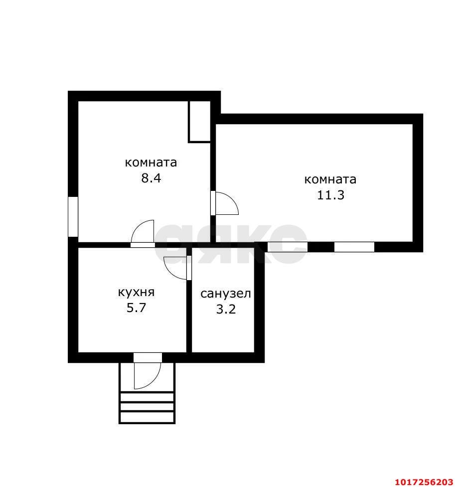 Фото №5: 2-комнатная квартира 28&nbsp;м², 1/1&nbsp;эт. - Краснодар, Центральный внутригородской округ, мкр. Центральный, ул. Гоголя, 135
