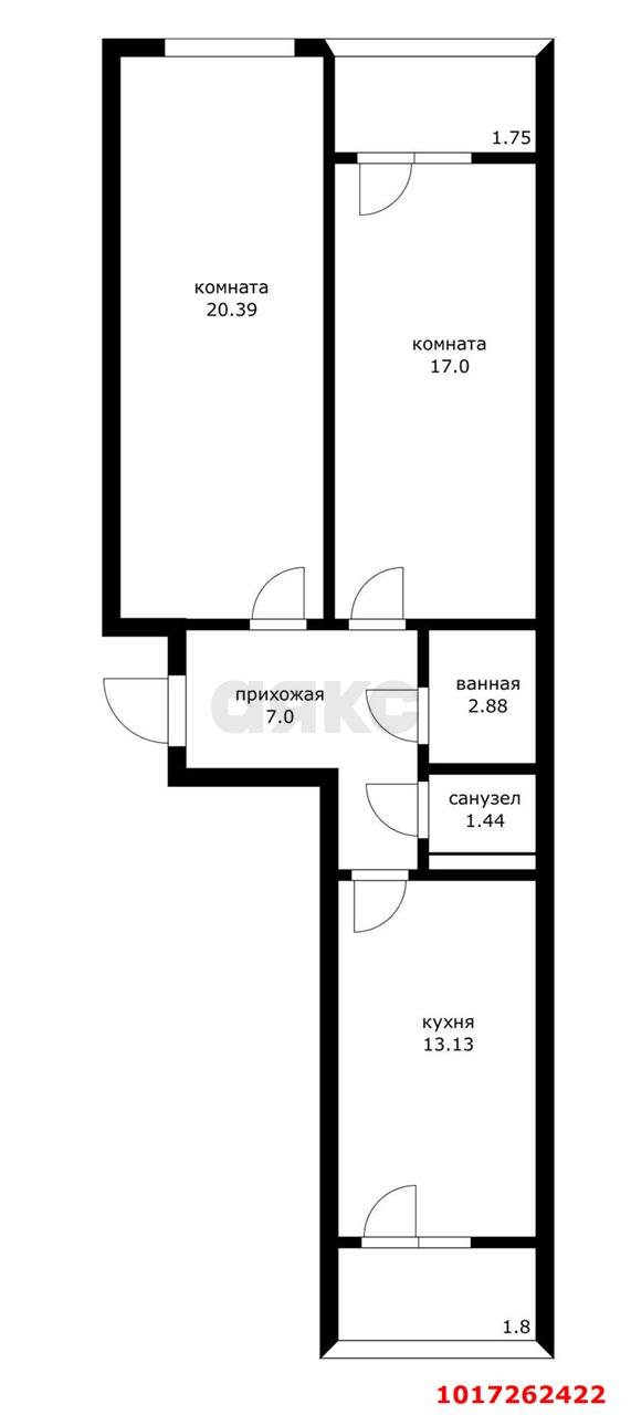 Фото №13: 2-комнатная квартира 68&nbsp;м², 3/24&nbsp;эт. - Краснодар, Прикубанский внутригородской округ, ЖК Славянка, мкр. Славянский, ул. Заполярная, 39лит10
