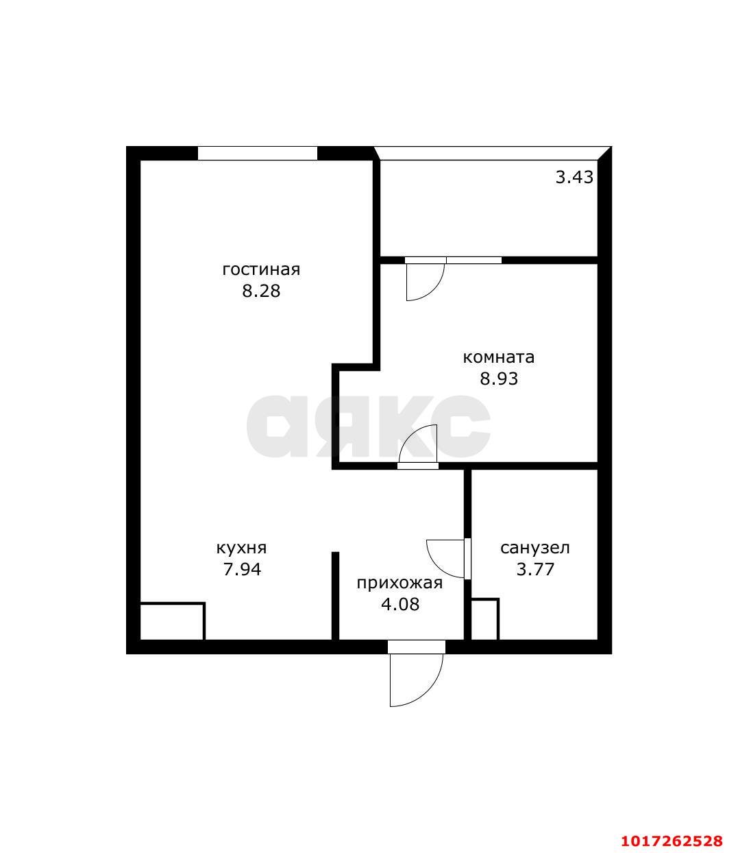 Фото №3: 1-комнатная квартира 36&nbsp;м², 6/9&nbsp;эт. - Краснодар, Карасунский внутригородской округ, Хлопчато-бумажный Комбинат, мкр. жилой квартал Патрики