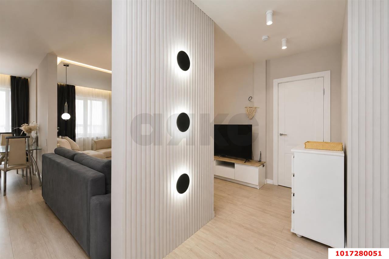 Фото №4: 1-комнатная квартира 51&nbsp;м², 12/24&nbsp;эт. - Краснодар, Западный внутригородской округ, Фестивальный, мкр. ЖК Тургенев, ул. Дальняя, 8к2