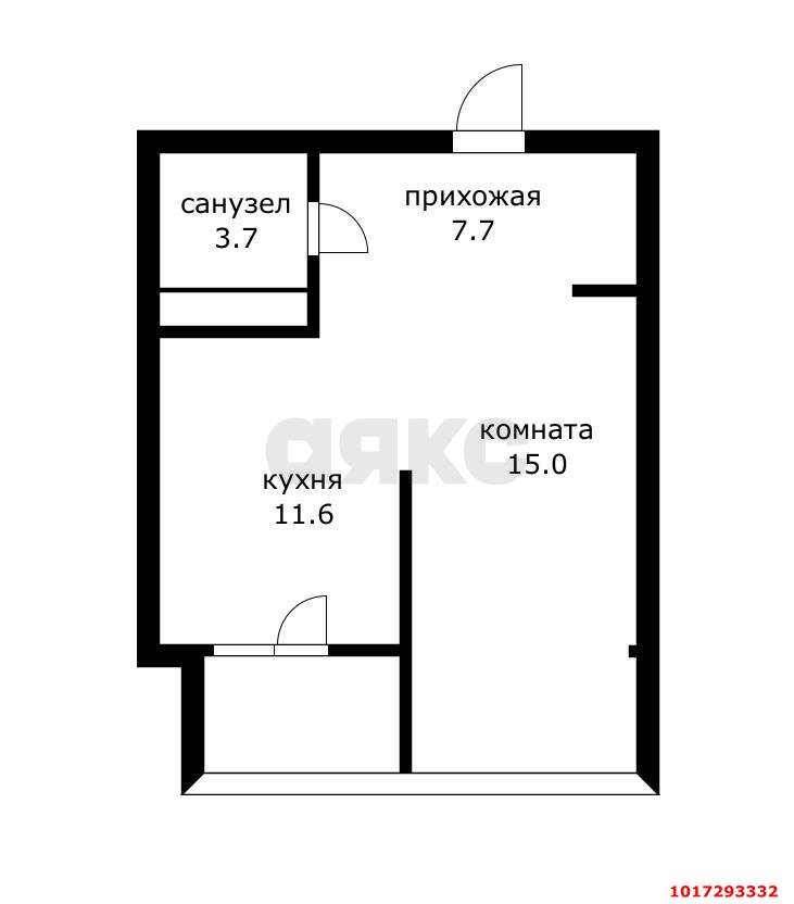 Фото №13: 1-комнатная квартира 45&nbsp;м², 21/24&nbsp;эт. - Краснодар, Центральный внутригородской округ, мкр. Центральный, ул. Железнодорожная, 24
