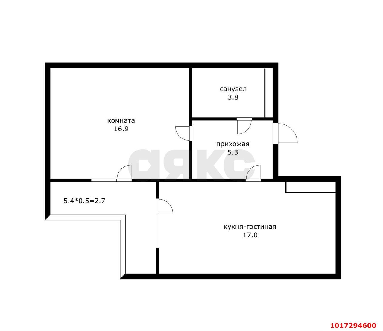 Фото №17: 1-комнатная квартира 50&nbsp;м², 14/15&nbsp;эт. - Краснодар, Прикубанский внутригородской округ, мкр. Фестивальный, ул. Круговая, 4/1к4