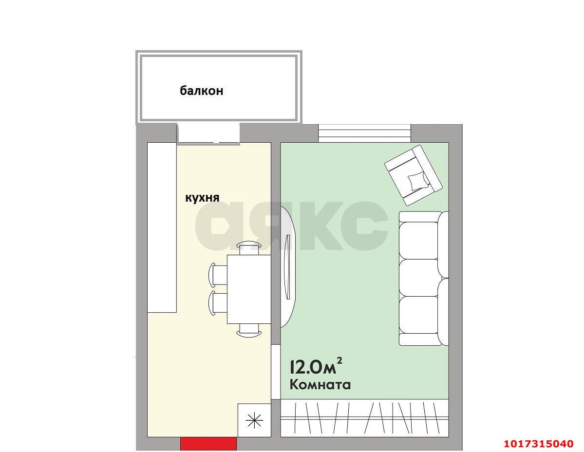 Фото №6: Комната 21&nbsp;м², 4/9&nbsp;эт. - Краснодар, Карасунский внутригородской округ, ж/м ТЭЦ, ул. Сормовская, 12к1