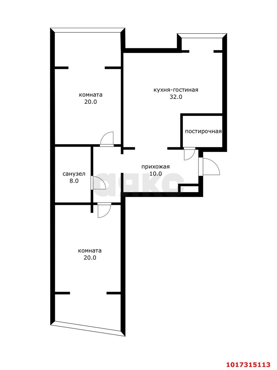 Фото №13: 3-комнатная квартира 102&nbsp;м², 1/10&nbsp;эт. - Краснодар, Западный внутригородской округ, мкр. Центральный, ул. Гоголя, 23