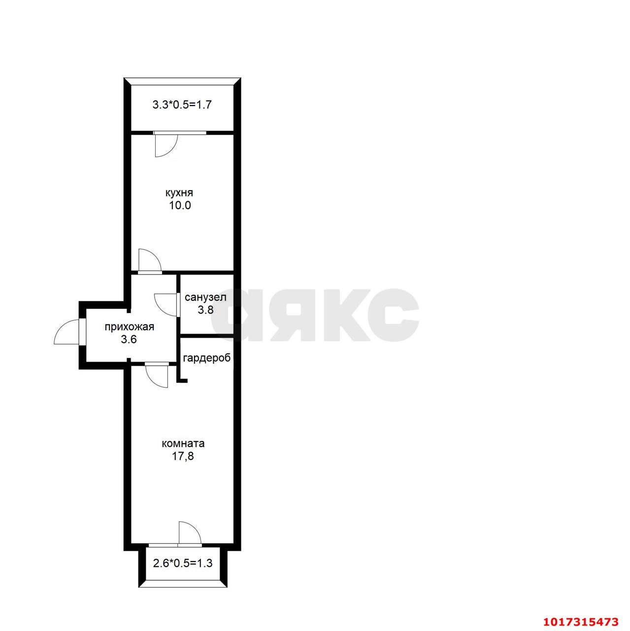 Фото №10: 1-комнатная квартира 41&nbsp;м², 5/6&nbsp;эт. - Новая Адыгея, мкр. жилой комплекс Родной Дом, ул. Бжегокайская, 31/7А