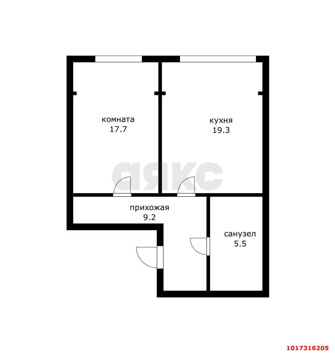 Фото №18: 1-комнатная квартира 51&nbsp;м², 2/5&nbsp;эт. - Яблоновский, ул. Тургеневское Шоссе, 1Дк4