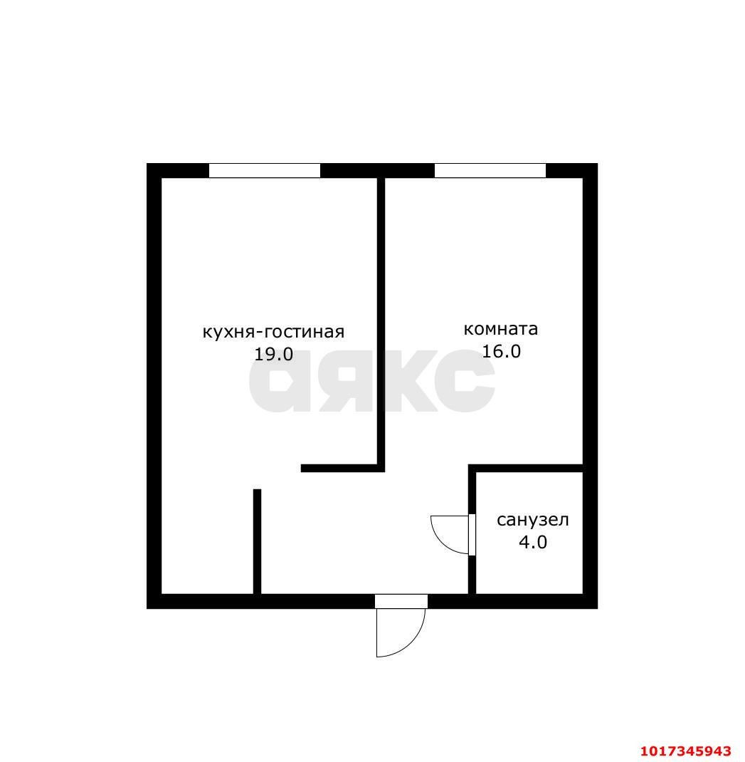 Фото №12: 1-комнатная квартира 39&nbsp;м², 3/16&nbsp;эт. - Краснодар, Прикубанский внутригородской округ, мкр. жилой комплекс Самолёт-6, ул. Ивана Беличенко, 92