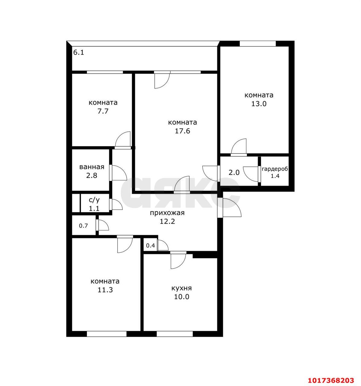 Фото №15: 4-комнатная квартира 85&nbsp;м², 2/3&nbsp;эт. - Энем, ул. Красная, 6