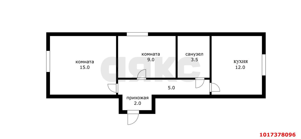 Фото №10: 2-комнатная квартира 47&nbsp;м², 4/4&nbsp;эт. - Российский, мкр. Прикубанский внутригородской округ, ул. Измаильская, 2