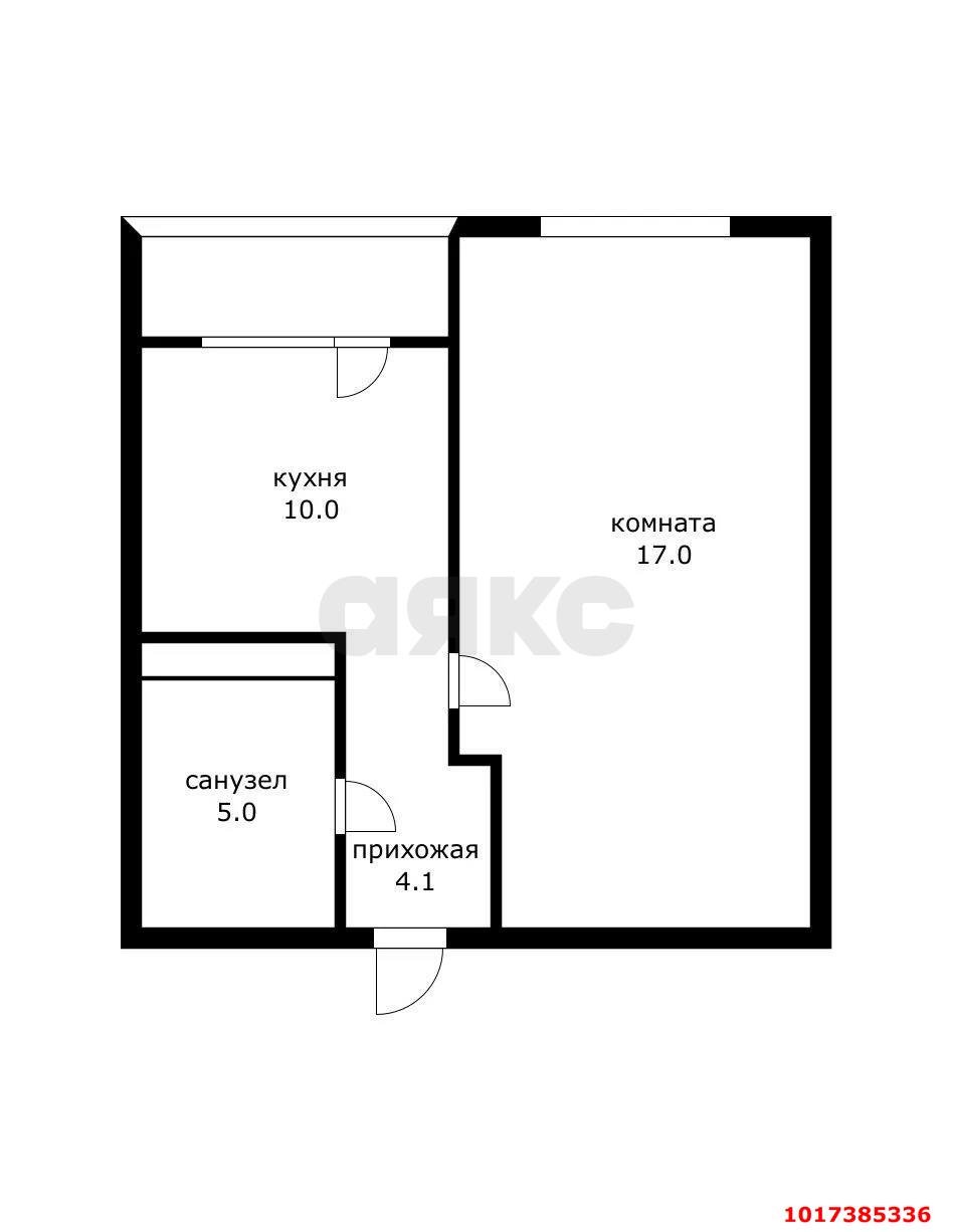 Фото №4: 1-комнатная квартира 38&nbsp;м², 14/14&nbsp;эт. - Краснодар, Прикубанский внутригородской округ, мкр. Завод Измерительных Приборов, ул. Зиповская, 68