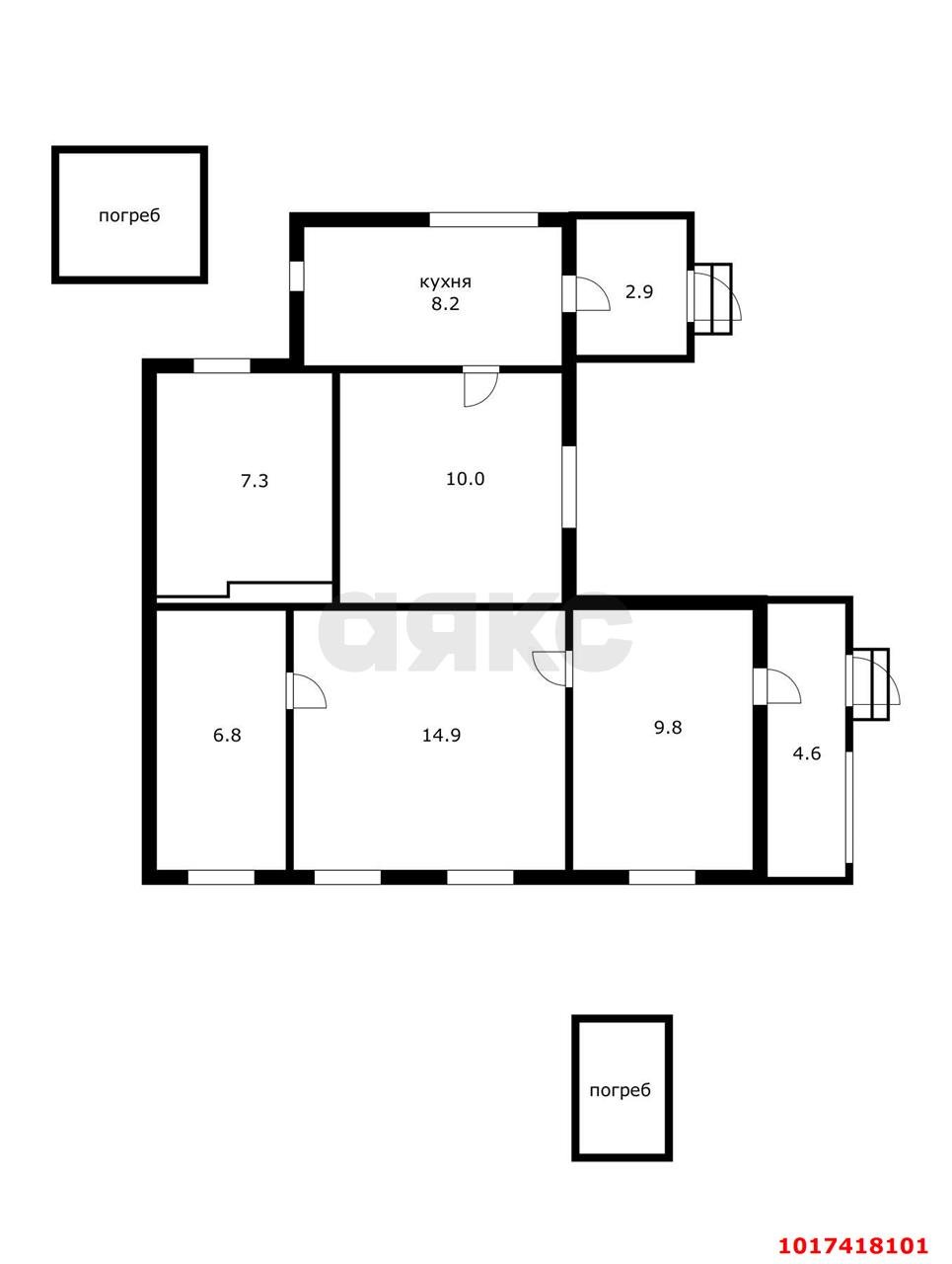 Фото №10: Дом 64&nbsp;м² + 4.07&nbsp;сот., 1&nbsp;эт. - Краснодар, Центральный внутригородской округ, мкр. Дубинка, ул. КИМ, 111