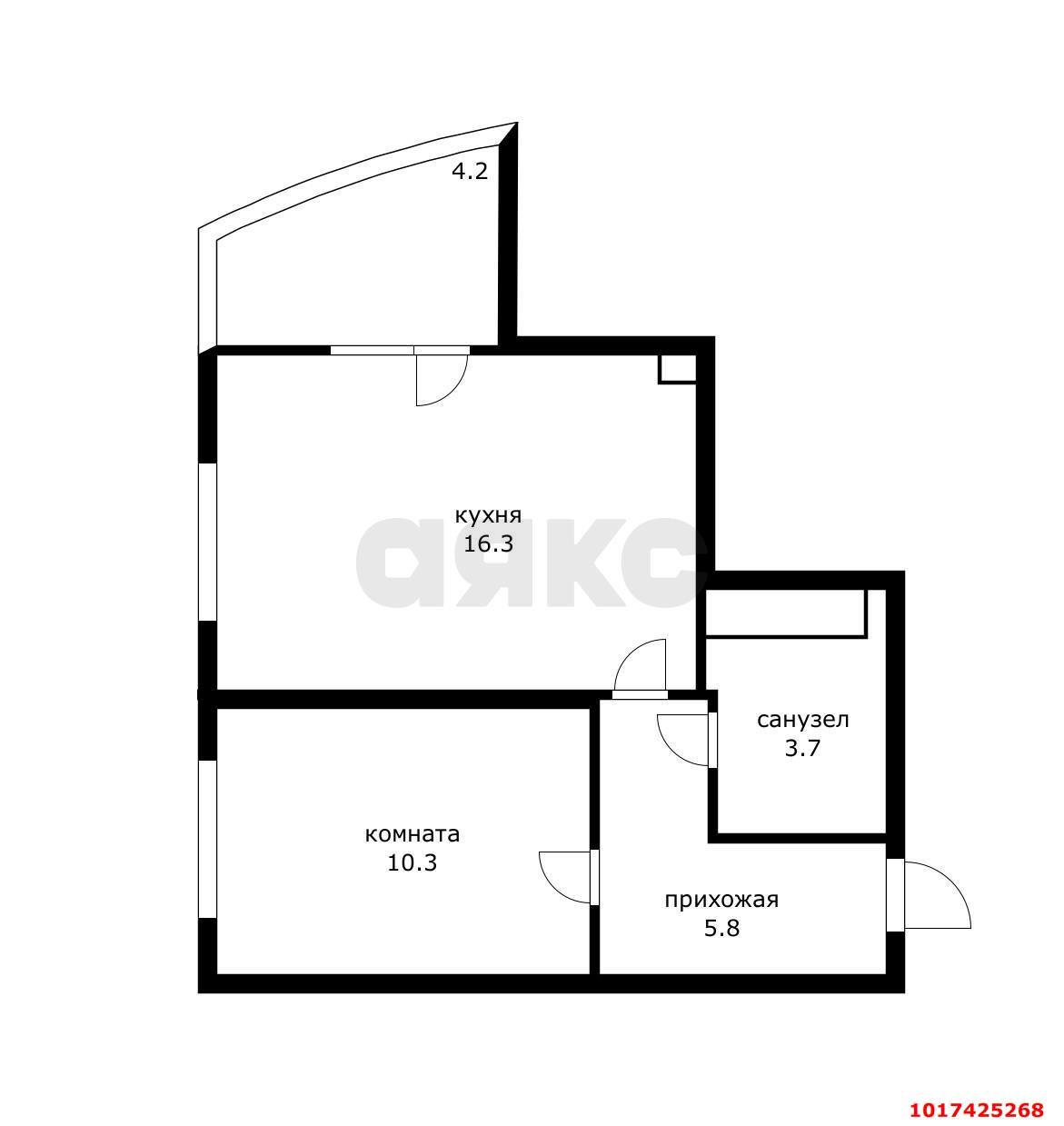 Фото №14: 1-комнатная квартира 40&nbsp;м², 9/24&nbsp;эт. - Краснодар, Прикубанский внутригородской округ, ЖК Лучший, мкр. имени Петра Метальникова, ул. Петра Метальникова, 36