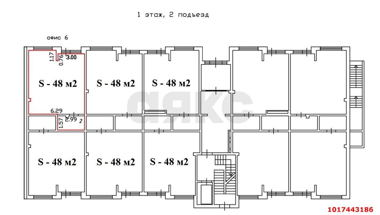 Фото №9: Торговое помещение 48&nbsp;м², 1/5&nbsp;эт. - Южный, мкр. жилой комплекс История-2, ул. Казачья, 8к2