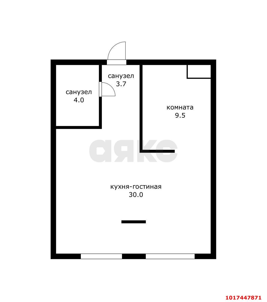 Фото №13: 1-комнатная квартира 41&nbsp;м², 18/19&nbsp;эт. - Краснодар, Карасунский внутригородской округ, мкр. жилой комплекс Рассвет, ул. Гидростроителей, 67