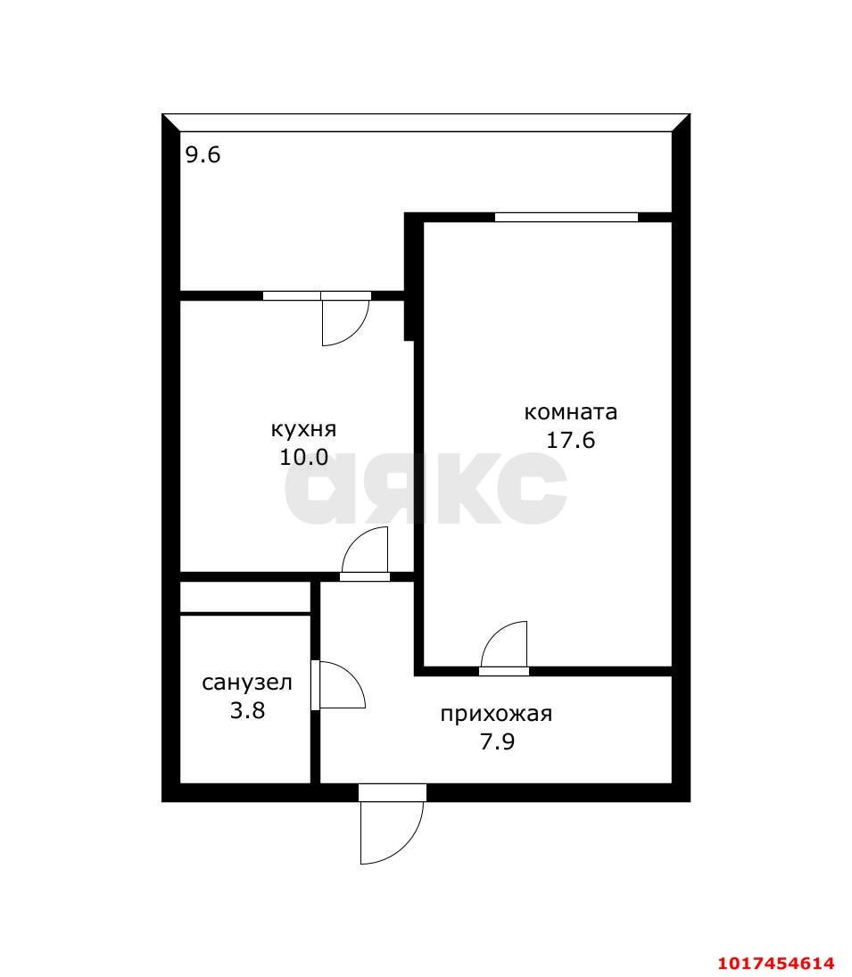 Фото №7: 1-комнатная квартира 50&nbsp;м², 21/25&nbsp;эт. - Краснодар, Западный внутригородской округ, Фестивальный, мкр. ЖК Маршал, ул. Гаражная, 87