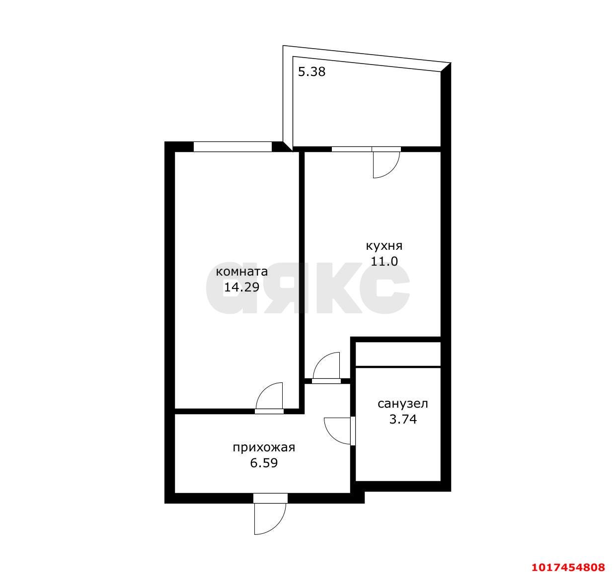 Фото №14: 1-комнатная квартира 40&nbsp;м², 14/24&nbsp;эт. - Краснодар, Карасунский внутригородской округ, Хлопчато-бумажный Комбинат, мкр. жилой комплекс Галактика, ул. Уральская, 71к1