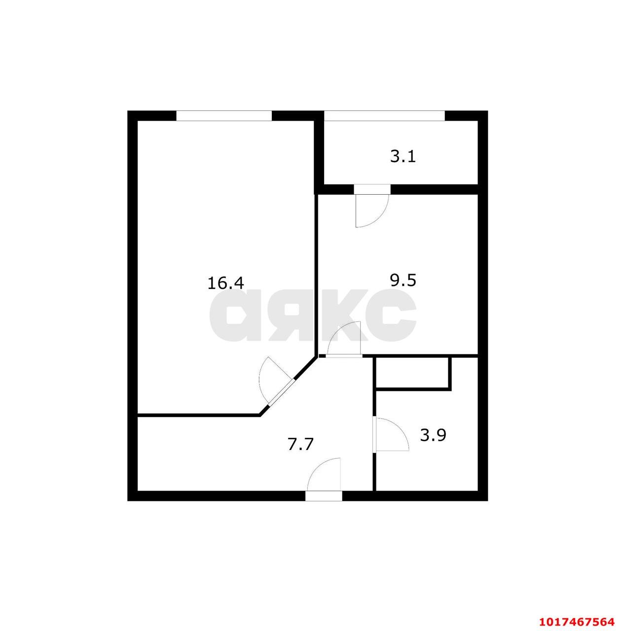 Фото №12: 1-комнатная квартира 38&nbsp;м², 13/22&nbsp;эт. - Краснодар, Центральный внутригородской округ, Табачная Фабрика, мкр. ЖК Все Свои Вип, ул. Колхозная, 5/2