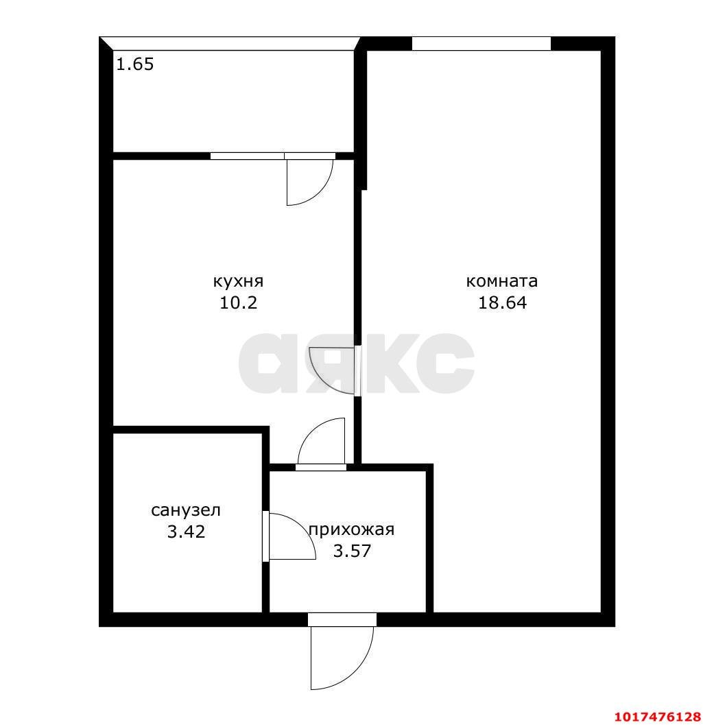 Фото №10: 1-комнатная квартира 38&nbsp;м², 20/24&nbsp;эт. - Краснодар, Прикубанский внутригородской округ, ЖК Славянка, мкр. Славянский, ул. Заполярная, 39к7
