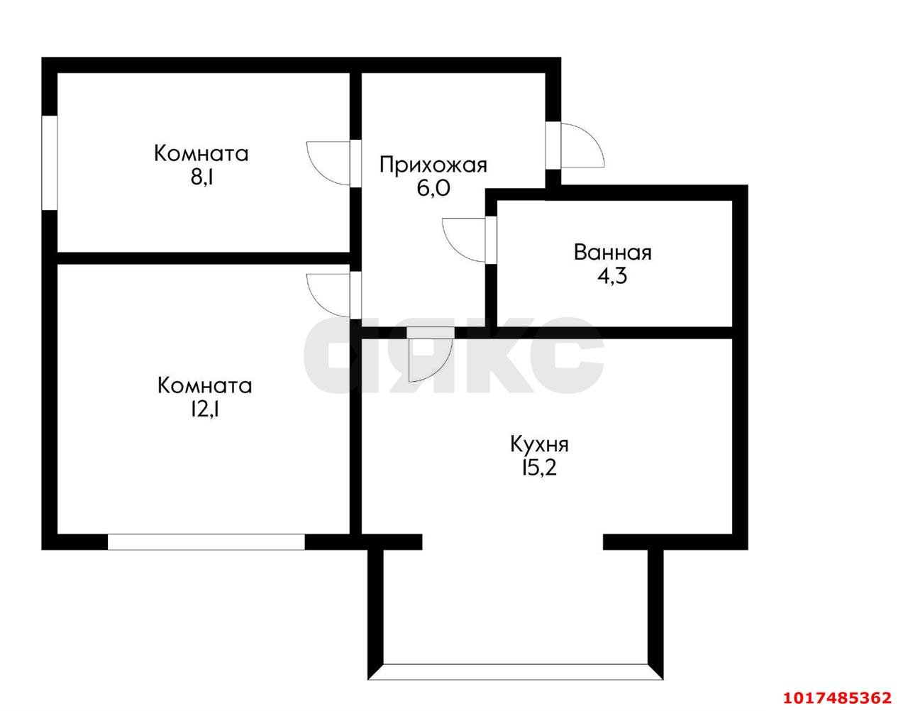 Фото №19: 2-комнатная квартира 49&nbsp;м², 5/5&nbsp;эт. - Энем, ул. Фрунзе, 18/1к1