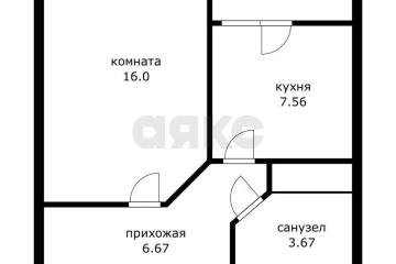 Фото №1: 1-комнатная квартира 34 м², 6/10 эт. - Яблоновский,