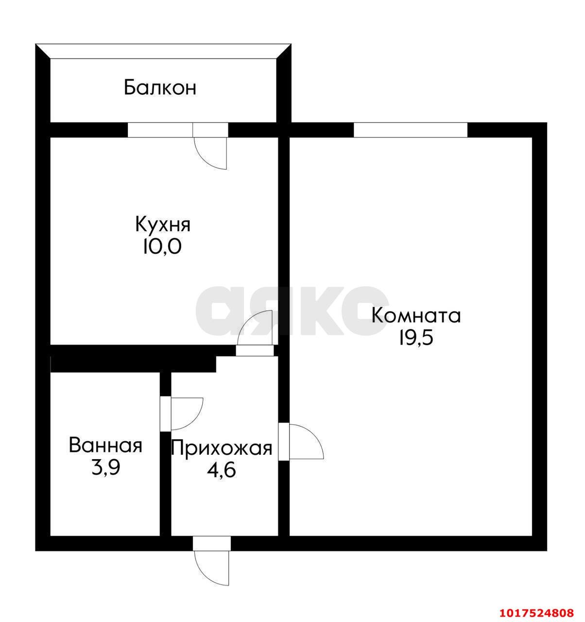 Фото №14: 1-комнатная квартира 34&nbsp;м², 14/16&nbsp;эт. - Краснодар, Прикубанский внутригородской округ, ж/р Восточный, ул. Генерала Трошева, 17