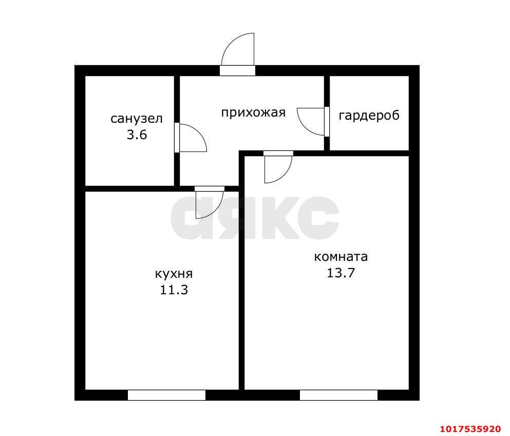 Фото №7: 1-комнатная квартира 35&nbsp;м², 6/6&nbsp;эт. - Краснодар, Прикубанский внутригородской округ, мкр. Музыкальный, ул. имени С.В. Рахманинова, 13